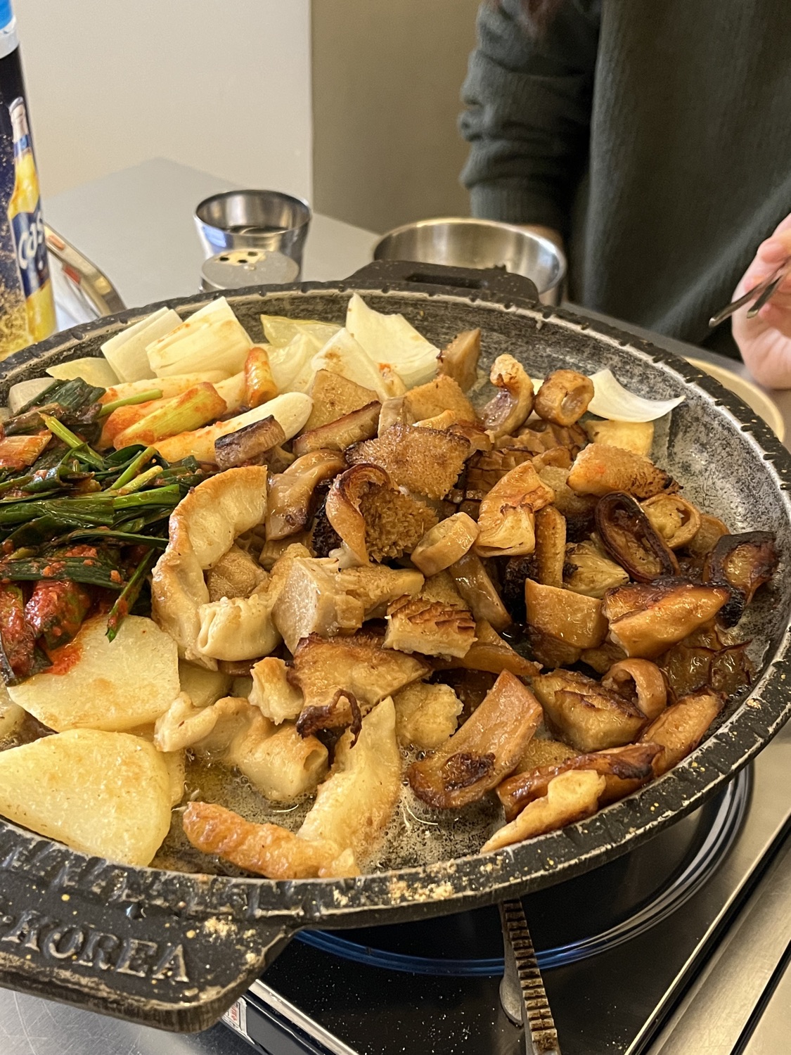 廣津家韓式烤牛腸蔬菜豬腸