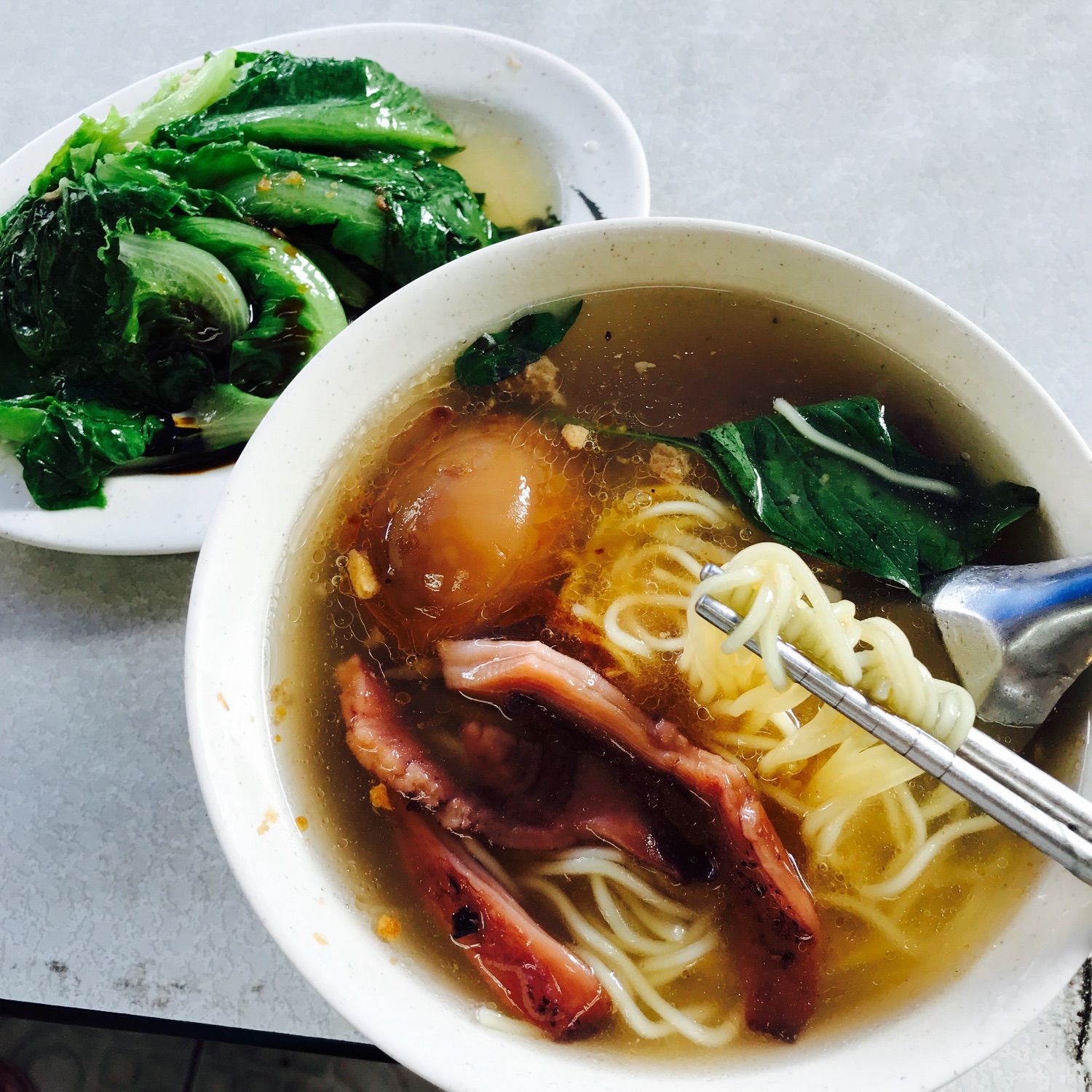 Menu美食誌 站前魷魚羹 生魷魚羹麵 魯蛋 燙青菜