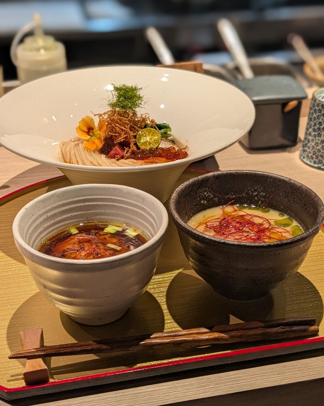 自在天 昆布水つけ麺